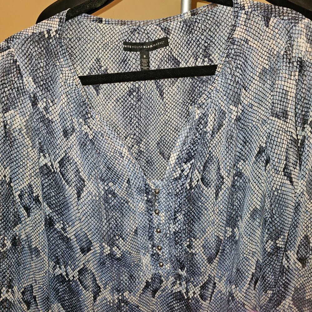 WHBM Snake Skin Blouse
